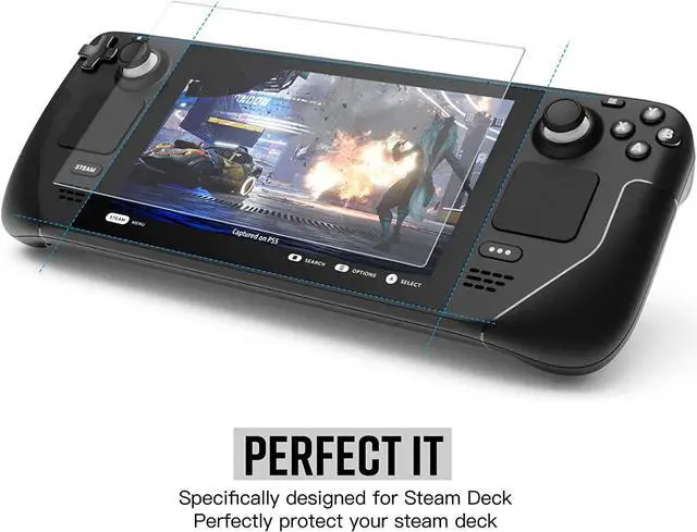 Alt view image 6 of 7 - 3-Pack Tempered Glass Screen Protector for Steam Deck 7 inch 2022, 9 Hardness HD Clear Transparent Anti-Scratch Bubble-Free Screen Protector Compatible with Steam Deck