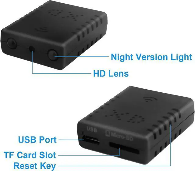 Alt view image 4 of 6 - Mini Spy Hidden Camera HD 1080P WiFi Security Cameras Wireless Nanny Cam with Motion Detection Night Vision Phone App for Home Office Indoor Video Surveillance