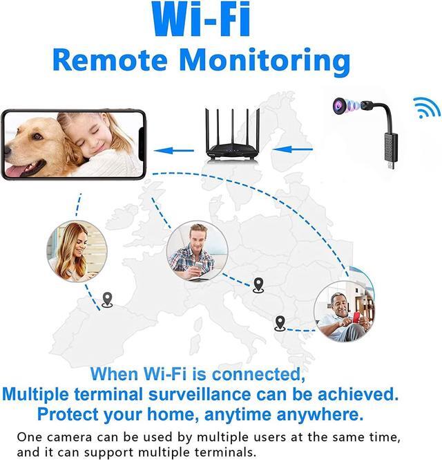 Alt view image 4 of 7 - Spy Camera Hidden Camera Detector - 1080P WiFi Camera for Home Office Security Indoor Surveillance Camera with Motion Detection Night Vision