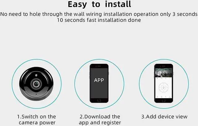 Alt view image 7 of 7 - Spy Camera Hidden Camera Detector - 1080P WiFi Camera for Home Office Security Indoor Camera with Motion Detection Night Vision, Car Surveillance Camera