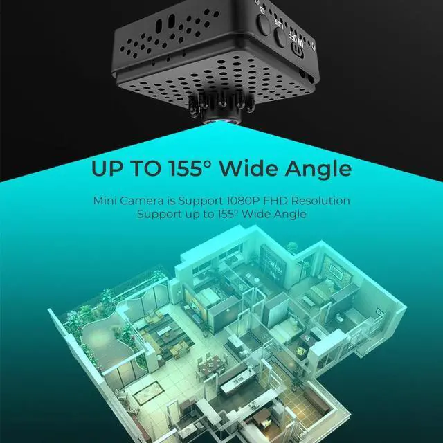 Alt view image 6 of 7 - Spy Camera WiFi Hidden Camera Mini Video Recorder Night Vision Motion Detection Camcorder HD 1080P Wireless Security Camera