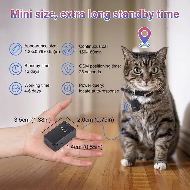 Alt view image 3 of 7 - GPS Tracker for Vehicles, Mini Magnetic GPS Real time Car Locator, Full USA Coverage, 2G Network Coverage, Long Standby GSM SIM GPS Tracker for Vehicle/Car/Person