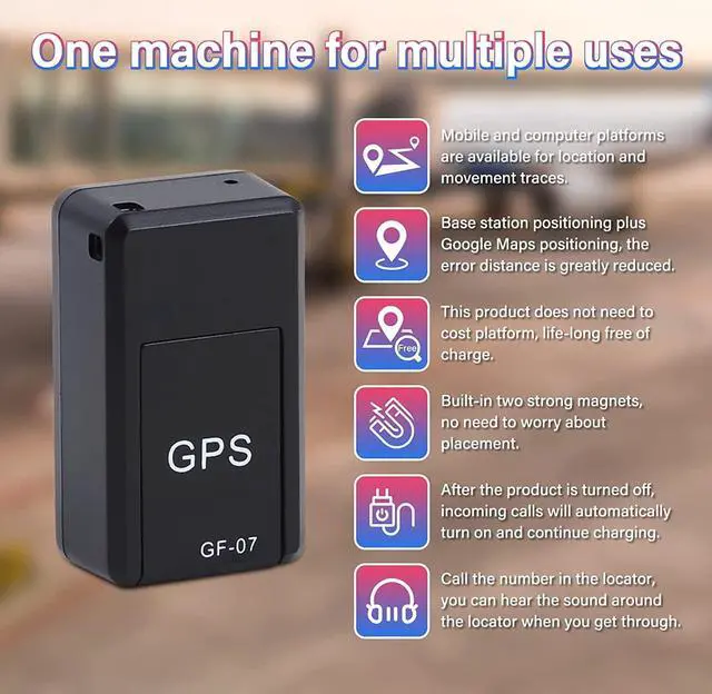 Alt view image 2 of 7 - GPS Tracker for Vehicles, Mini Magnetic GPS Real time Car Locator, Full USA Coverage, 2G Network Coverage, Long Standby GSM SIM GPS Tracker for Vehicle/Car/Person