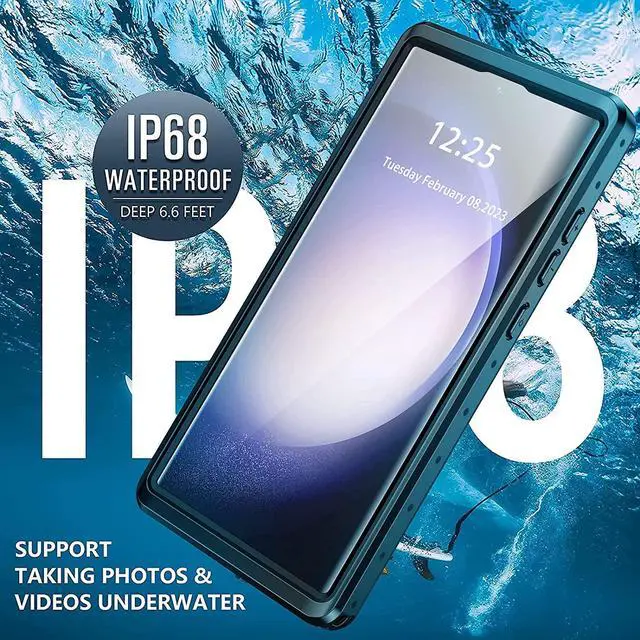 Alt view image 3 of 7 - For Samsung Galaxy S23 Ultra Case, Waterproof Case with [Built-in Screen Protector], [12 FT Military Full Body Shockproof] [Dustproof] Phone Case for Galaxy S23 Ultra 5G 6.8'' 2023