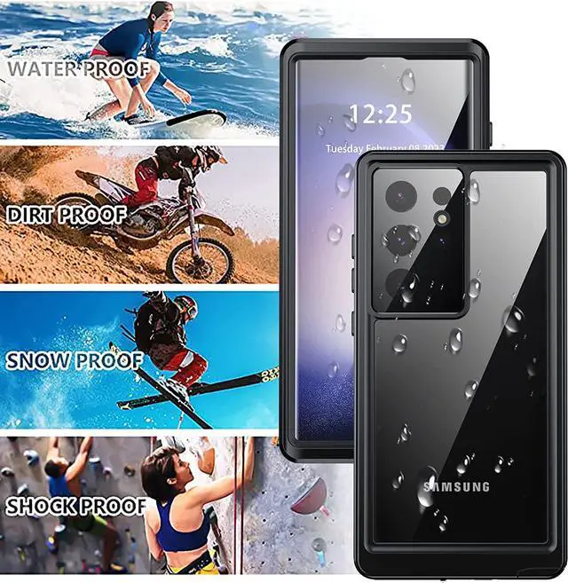 Alt view image 7 of 7 - For Samsung Galaxy S23 Ultra Case, Waterproof Case with [Built-in Screen Protector], [12 FT Military Full Body Shockproof] [Dustproof] Phone Case for Galaxy S23 Ultra 5G 6.8'' 2023