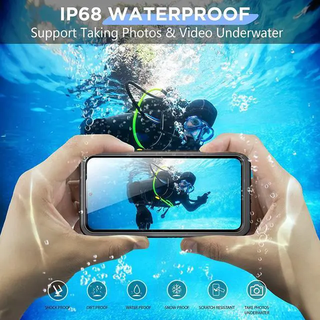 Alt view image 2 of 7 - For Samsung Galaxy S23 Plus Case Waterproof,Built-in Screen Protector [IP68 Underwater][Full Body Shockproof][12FT Military Dropproof][Heavy Duty]Protective Case for S23 Plus 5G 6.6"Black