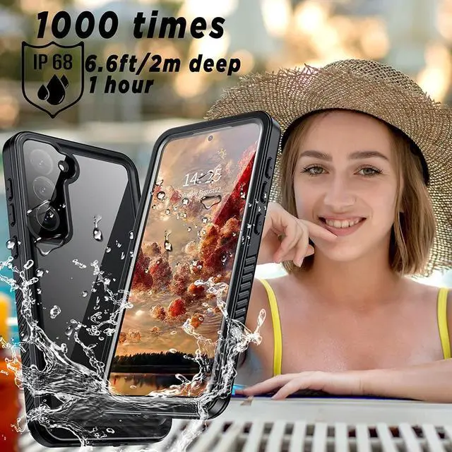 Alt view image 3 of 7 - For Samsung Galaxy S23 Plus Case,S23 Plus Waterproof Case with Built-in Screen Protector, Rugged Shockproof Full Protective Case for Samsung S23 Plus Black