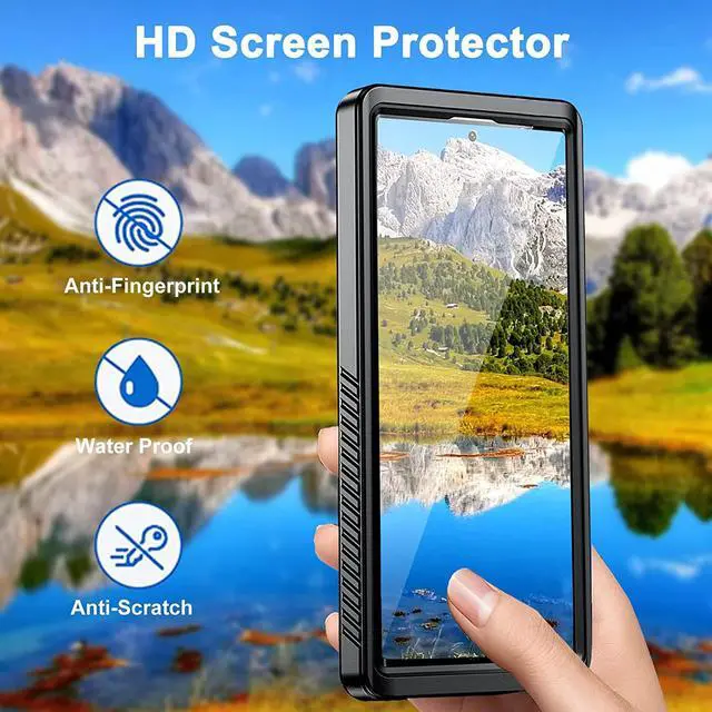 Alt view image 6 of 7 - Compatible with Samsung Galaxy S23 Plus Case Waterproof with Built-in Screen Protector, Full Coverage Sealed Under-Water Bumper Shockproof Dual Waterproof Protective Case for Galaxy S23+ 5G