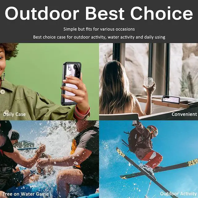 Alt view image 7 of 7 - Compatible with Samsung Galaxy S23 Plus Case Waterproof with Built-in Screen Protector, Full Coverage Sealed Under-Water Bumper Shockproof Dual Waterproof Protective Case for Galaxy S23+ 5G