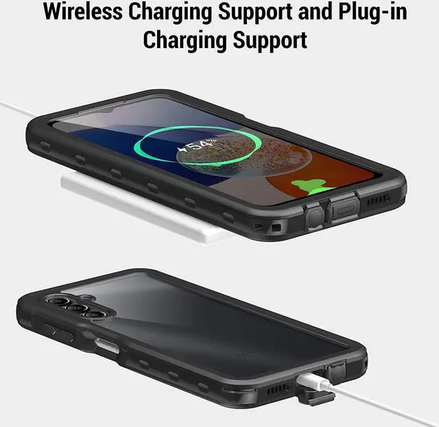 Alt view image 4 of 7 - For Samsung Galaxy A14 5G Waterproof Case, with Built-in Screen Protector, Full Protection Shockproof Dustproof Phone Cover for Samsung Galaxy A14 5G