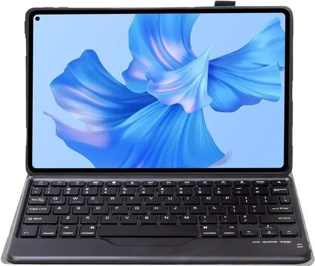 Alt view image 3 of 7 - Keyboard Case for Huawei MatePad Pro 11 2022, Soft TPU Protective Cover with Magnetically Detachable Wireless Bluetooth Keyboard
