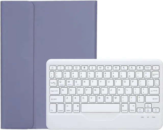 Alt view image 4 of 6 - Keyboard Case for Huawei MatePad Pro 11 2022, Soft TPU Protective Cover with Magnetically Detachable Wireless Bluetooth Keyboard PURPLE