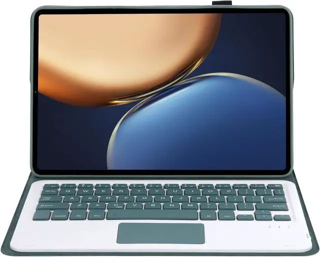 Alt view image 2 of 5 - Touchpad Keyboard Case for Xiaomi Redmi Pad 10.61 inch 2022, Detachable Wireless Keyboard Cover with Trackpad & Pencil Holder Dark Green