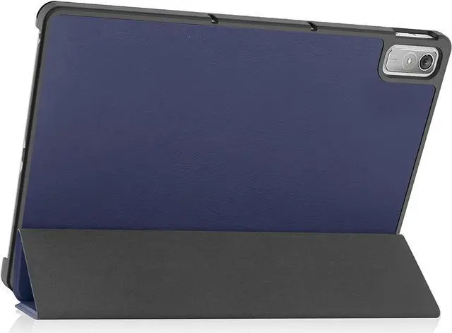 Alt view image 5 of 7 - Case for Lenovo Tab P11 2nd Generation 11.5 inch / Xiaoxin Pad Plus 11.5 2023, Tri fold Slim Lightweight Hard Shell Smart Protective Cover with Multi-Angle Stand, Universal Stylus Pen Blue