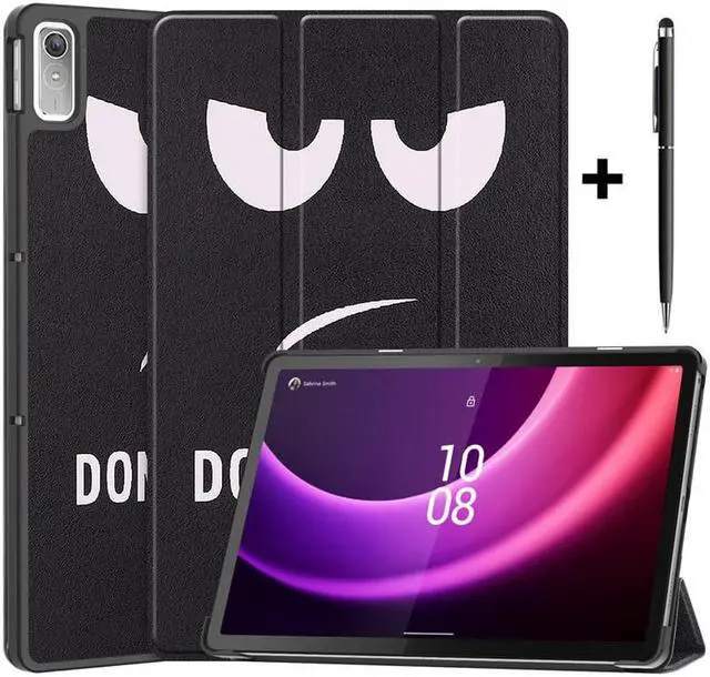 Main image of Case for Lenovo Tab P11 2nd Generation 11.5 inch / Xiaoxin Pad Plus 11.5 2023, Tri fold Slim Lightweight Hard Shell Smart Protective Cover with Multi-Angle Stand, Universal Stylus Pen Black/White