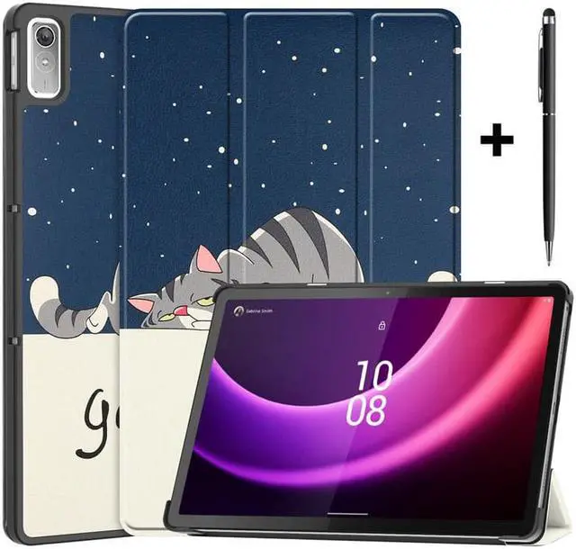 Main image of Case for Lenovo Tab P11 2nd Generation 11.5 inch / Xiaoxin Pad Plus 11.5 2023, Tri fold Slim Lightweight Hard Shell Smart Protective Cover with Multi-Angle Stand, Universal Stylus Pen Light Blue