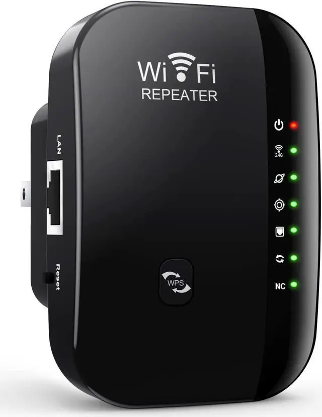 Main image of WiFi Repeater, 300Mbps WiFi Extender, 2.4GHz WiFi Amplifier with Repertidor/Ap Mode and WPS Function, WiFi Network Signal Amplifier with Ethernet Port and Power Interface
