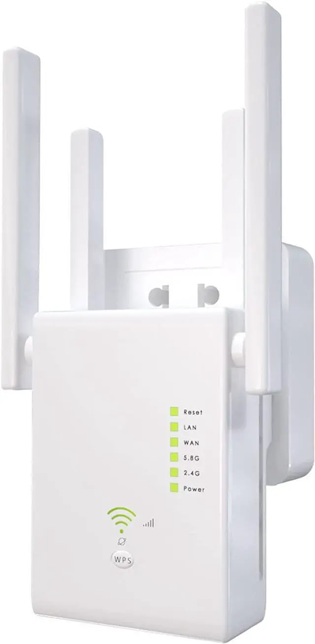 Main image of WiFi Extender 1200Mbps WiFi Signal Booster for Home 6000 Sq.ft and 35 Devices, Dual Band 2.4G/5G Outdoor Signal Amplifier with Ethernet Port