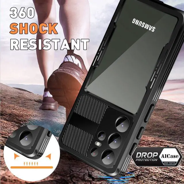 Alt view image 4 of 7 - Compatible for Samsung Galaxy S23 Ultra Case Waterproof with Built-in Lens & Screen Protector Full Body Protective Case for Galaxy S23 Ultra 6.8 inch 2023