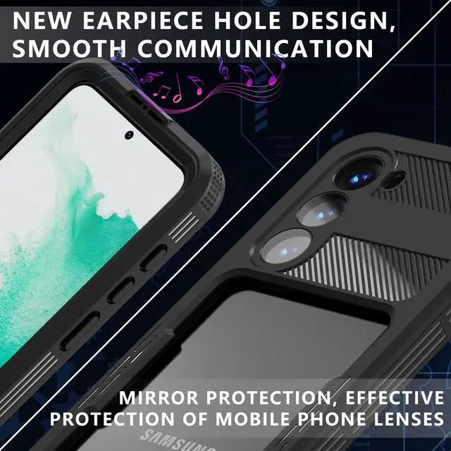 Alt view image 6 of 7 - Compatible for Samsung Galaxy S23 Case Waterproof with Built-in Lens & Screen Protector Full Body Protective Cover for Galaxy S23 6.1 inch