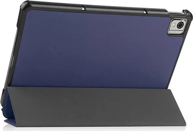 Alt view image 2 of 7 - Case for Nokia T21 Case 10.4 Inch 2022, Trifold Slim Smart Stand Cover Hard Shell for Nokia T21 10.4" Tablet  2022 Release with Universal Stylus Pen Blue