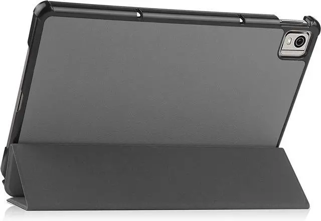 Alt view image 4 of 7 - Case for Nokia T21 Case 10.4 Inch 2022, Trifold Slim Smart Stand Cover Hard Shell for Nokia T21 10.4" Tablet  2022 Release with Universal Stylus Pen Gray