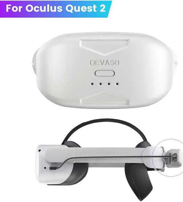 Main image of Battery Pack for Oculus Quest 2, 6000mAh Extend Playtime Fast Charging VR Power Bank, Lightweight and Portable VR Extended Power Battery for Quest Pro / Pico 4 / Meta Quest 2 VR Elite Strap