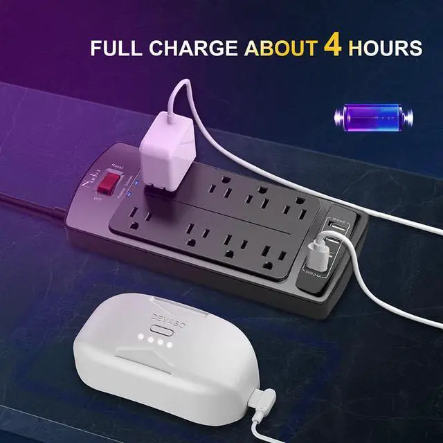 Alt view image 5 of 7 - Battery Pack for Oculus Quest 2, 6000mAh Extend Playtime Fast Charging VR Power Bank, Lightweight and Portable VR Extended Power Battery for Quest Pro / Pico 4 / Meta Quest 2 VR Elite Strap
