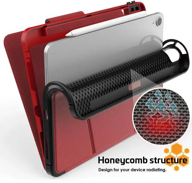 Alt view image 7 of 7 - Magnetic Stand Case for iPad Air 5th 4th Generation 10.9 inch 2022 2020 - Shockproof Cover with Pencil Holder, Card Slot, Auto Sleep Wake For iPad Pro 11 inch 2018 2020 2021 2022 (1st/2nd/3rd/4th Gen)