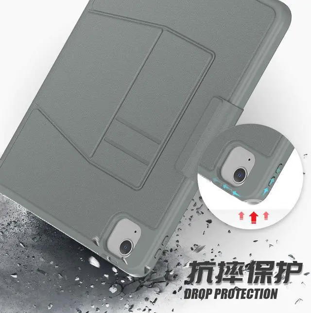 Alt view image 6 of 7 - Magnetic Stand Case for iPad Air 5th 4th Generation 10.9 inch 2022 2020 - Shockproof Cover with Pencil Holder, Card Slot, Auto Sleep Wake For iPad Pro 11 inch 2018 2020 2021 2022 (1st/2nd/3rd/4th Gen)