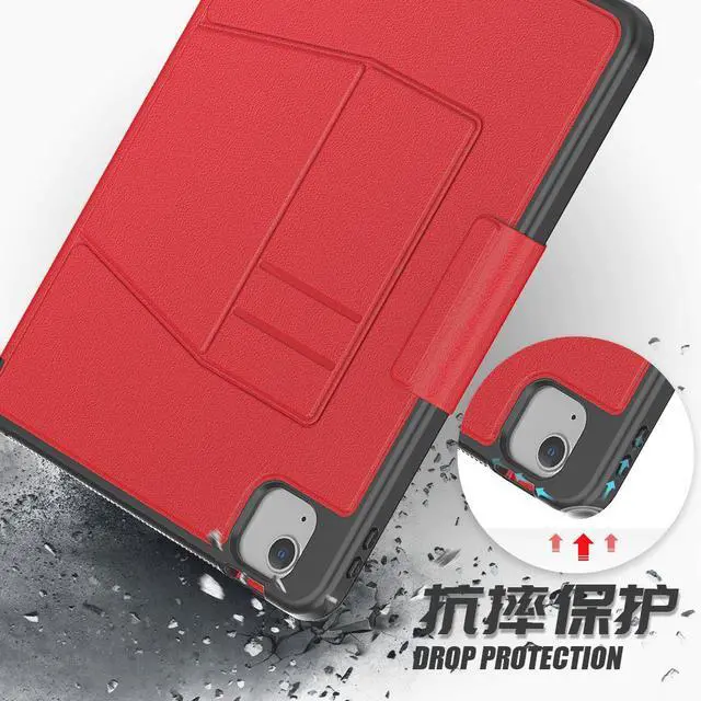 Alt view image 6 of 7 - Magnetic Stand Case for iPad Air 5th 4th Generation 10.9 inch 2022 2020 - Shockproof Cover with Pencil Holder, Card Slot, Auto Sleep Wake For iPad Pro 11 inch 2018 2020 2021 2022 (1st/2nd/3rd/4th Gen)