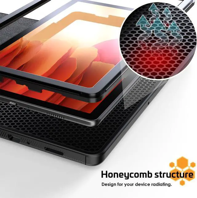 Alt view image 5 of 7 - Magnetic Stand Case for Samsung Galaxy Tab A7 10.4 Inch 2022 2020 SM-T500/T503/T505/T507- Multiple Angles Shockproof Soft TPU Protective Cover with Card Slot, Auto Sleep/Wake