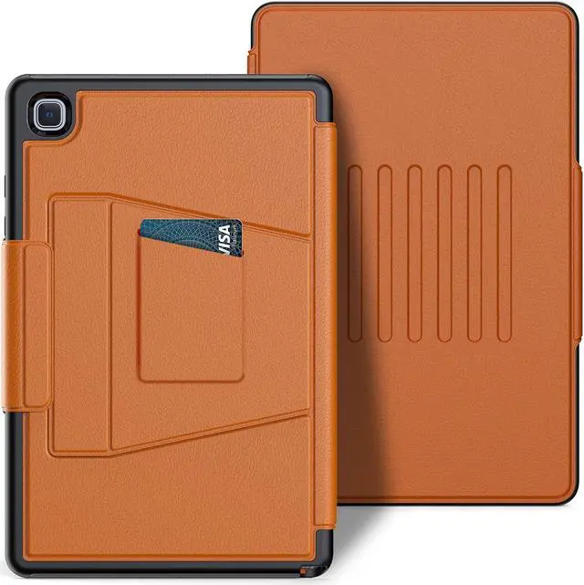 Alt view image 2 of 7 - Magnetic Stand Case for Samsung Galaxy Tab A7 10.4 Inch 2022 2020 Model SM-T500/T503/T505/T507, [Multiple Secure Angles] Shockproof Soft TPU Back Cover with Card Slot, Auto Wake/Sleep Brown