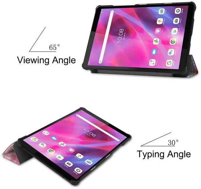Alt view image 5 of 7 - Case for Lenovo 8.0 Inch Tab M8 Gen 3 2022/ Smart Tab M8 Gen 3 2022/Tab M8 HD LTE 2021/ Tab M8 HD/Smart Tab M8/Tab M8 FHD 2019, Slim Lightweight Stand Hard Shell Protective Cover with Stylus Pen