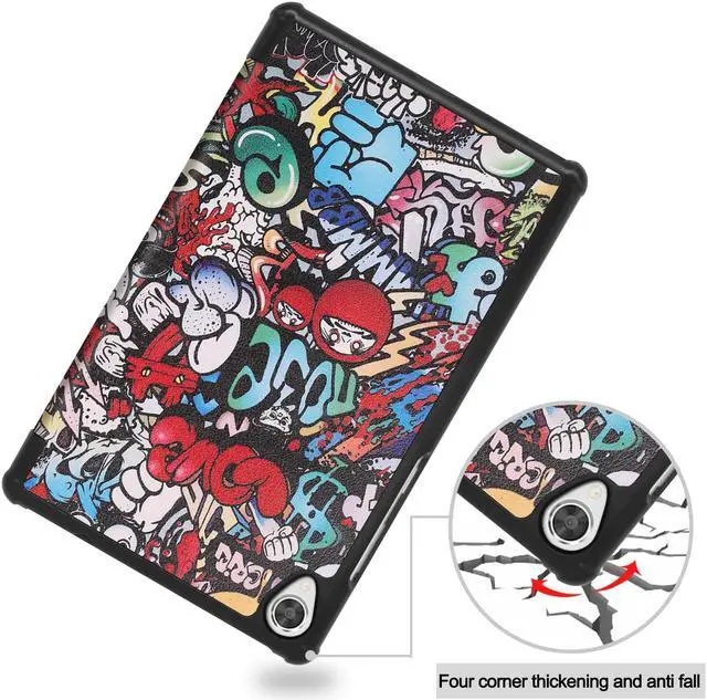 Alt view image 6 of 7 - Case for Lenovo 8.0 Inch Tab M8 Gen 3 2022/ Smart Tab M8 Gen 3 2022/Tab M8 HD LTE 2021/ Tab M8 HD/Smart Tab M8/Tab M8 FHD 2019, Slim Lightweight Stand Hard Shell Protective Cover with Stylus Pen