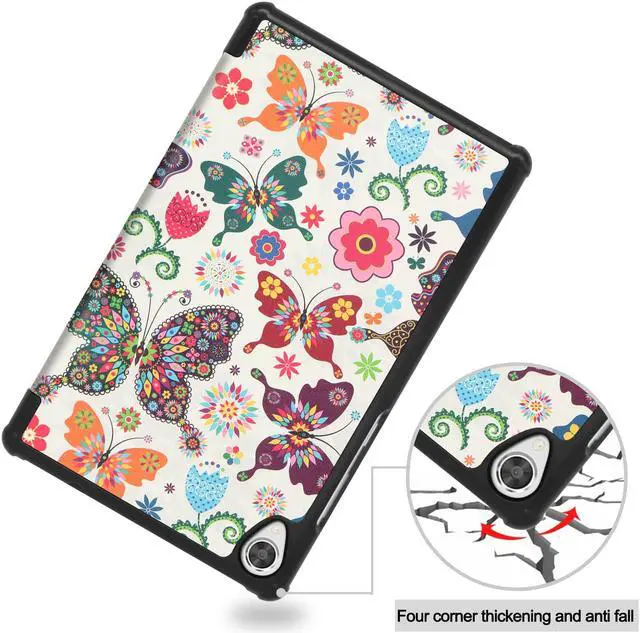 Alt view image 6 of 7 - Case for Lenovo 8.0 Inch Tab M8 Gen 3 2022/ Smart Tab M8 Gen 3 2022/Tab M8 HD LTE 2021/ Tab M8 HD/Smart Tab M8/Tab M8 FHD 2019, Slim Lightweight Stand Hard Shell Protective Cover with Stylus Pen