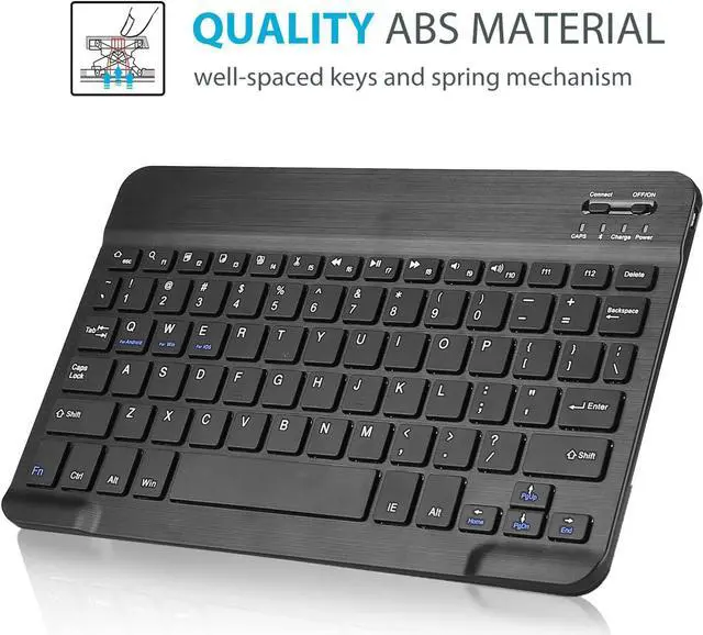 Alt view image 7 of 7 - Wireless Keyboard Case for Lenovo Tab K10 2021 / Lenovo Tab M10 FHD Plus 2020 2nd Gen 10.3 inch TB-X606F / TB-X606X Slim Shell Lightweight Stand Cover with Detachable Keyboard