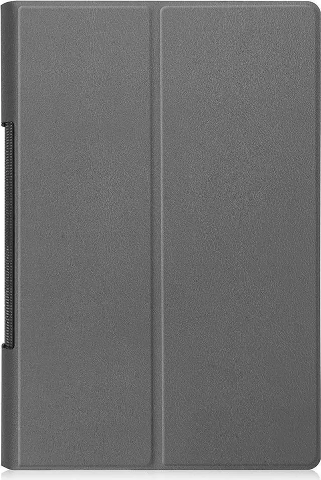 Alt view image 2 of 5 - Case for Lenovo Yoga Pad Pro 13 Inch Model YT-K606 / YT-K606F 2021, Ultra Thin PU Leather Hard Shell Cover with Universal Stylus Pen Gray