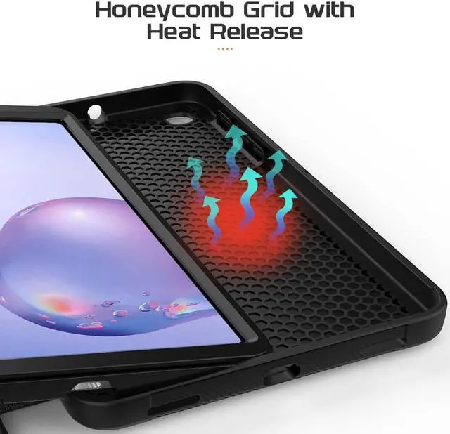 Alt view image 5 of 7 - Magnetic Case for Samsung Galaxy Tab A 8.4 2020 Tablet Model SM-T307 / SM-T307U, Multi-Angle Viewing Smart Protective Stand Cover with Card Slot, Auto Wake/Sleep