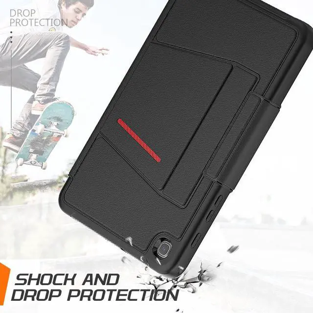 Alt view image 6 of 7 - Magnetic Case for Samsung Galaxy Tab A 8.4 2020 Tablet Model SM-T307 / SM-T307U, Multi-Angle Viewing Smart Protective Stand Cover with Card Slot, Auto Wake/Sleep
