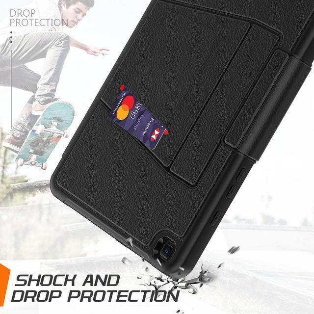 Alt view image 3 of 7 - Magnetic Case for Samsung Galaxy Tab A 8.0 inch 2019 Model SM-T290/T295/T297 Multi-Angle Viewing Smart Protective Stand Cover with Card Slot, Auto Wake/Sleep