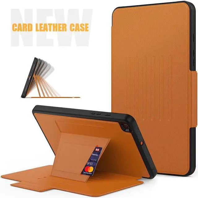 Main image of Magnetic Case for Samsung Galaxy Tab A 8.0 inch 2019 Model SM-T290/T295/T297 Multi-Angle Viewing Smart Protective Stand Cover with Card Slot, Auto Wake/Sleep Brown