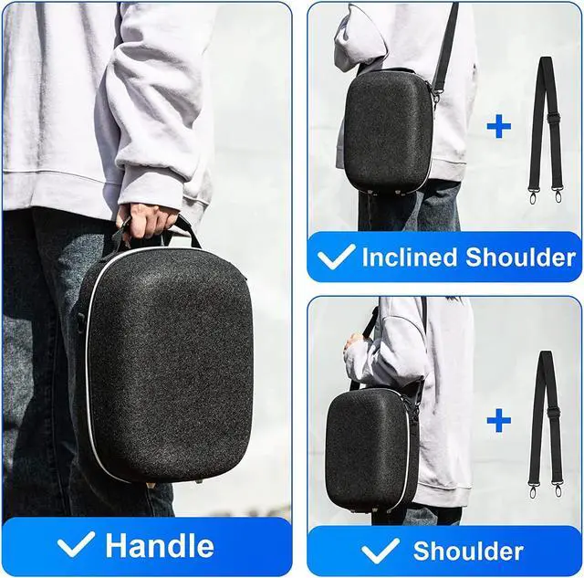 Alt view image 7 of 7 - Hard Carrying Case Compatible with Playstation VR2 Gaming Headset and Touch Controllers Accessories, PS VR2 Portable Case Suitable for Travel and Home Storage