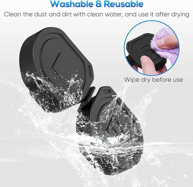 Alt view image 4 of 7 - Lens Protector Cover for PS VR2 Accessories, Soft Silicone Dust Proof & Anti-Scratch Cover for PSVR 2, Thickened Lens Cap for PSVR2 Glasses, Washable Protect Lens Sleeve for Playstation VR2 Headset