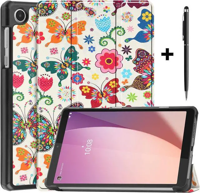 Main image of Case for Lenovo Tab M8 4th Gen 2023 8 inch Tablet Model TB-300FU TB-300XU, Slim Lightweight Stand Hard Shell Protective Cover with Stylus Pen