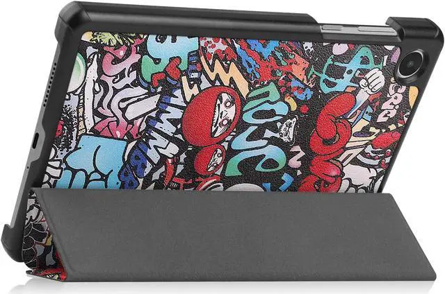 Alt view image 3 of 7 - Case for Lenovo Tab M8 4th Gen 2023 8 inch Tablet Model TB-300FU TB-300XU, Slim Lightweight Stand Hard Shell Protective Cover with Stylus Pen