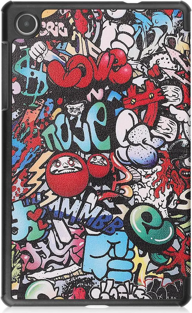 Alt view image 7 of 7 - Case for Lenovo Tab M8 4th Gen 2023 8 inch Tablet Model TB-300FU TB-300XU, Slim Lightweight Stand Hard Shell Protective Cover with Stylus Pen