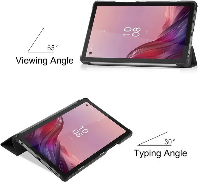 Alt view image 2 of 7 - Case for Lenovo Tab M9 2023 9 inch Tablet Model TB-310XU / TB-310FU, Slim Lightweight Stand Hard Shell Protective Cover with Stylus Pen