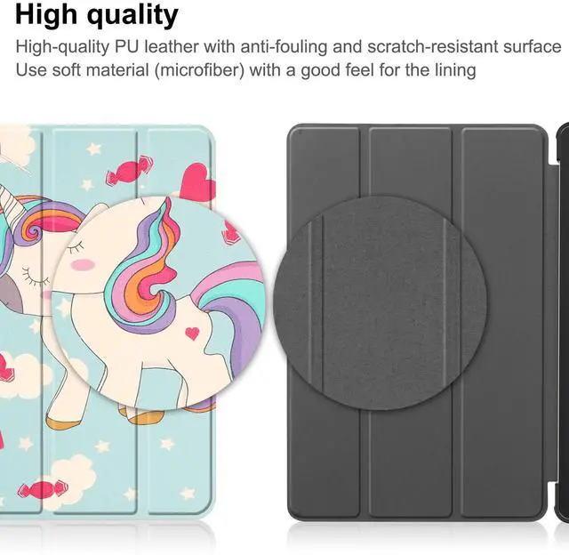 Alt view image 6 of 7 - Case for Lenovo Tab M9 2023 9 inch Tablet Model TB-310XU / TB-310FU, Slim Lightweight Stand Hard Shell Protective Cover with Stylus Pen