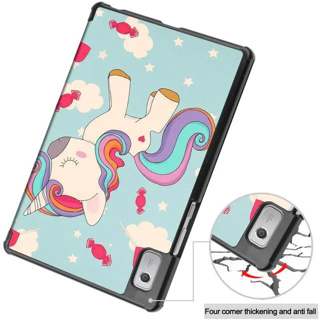 Alt view image 5 of 7 - Case for Lenovo Tab M9 2023 9 inch Tablet Model TB-310XU / TB-310FU, Slim Lightweight Stand Hard Shell Protective Cover with Stylus Pen